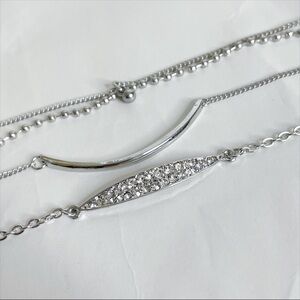 Silver-Tone & Crystal Elsa Stackable Bracelet Set